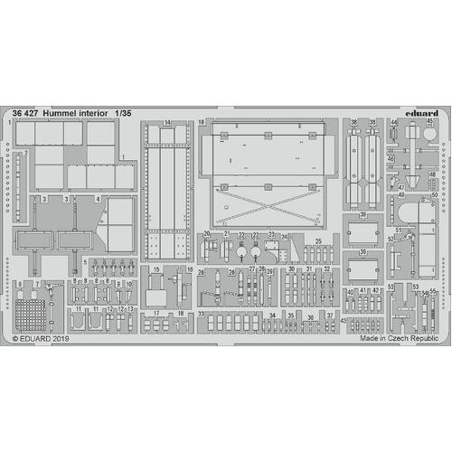 Eduard 1/35 Hummel interior Photo etched parts