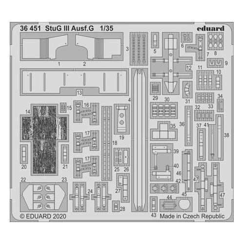 Eduard 1/35 StuG III Ausf.G Photo etched parts for Takom