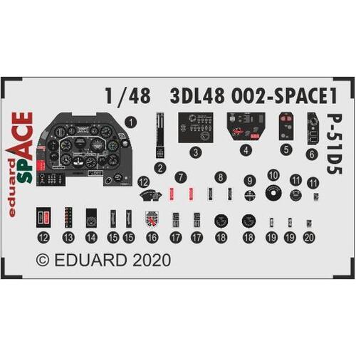 Eduard 1/48 P-51D-5 SPACE 3D Decals