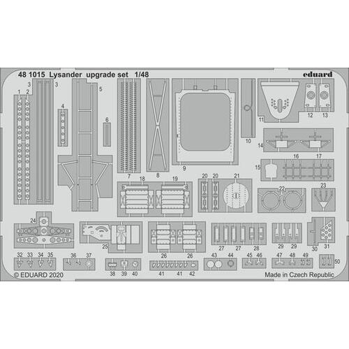 Eduard 1/48 Lysander upgrade set Photo etched parts