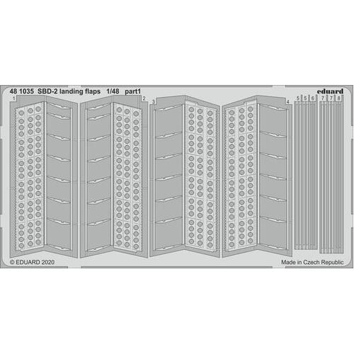 Eduard 1/48 SBD-2 landing flaps Photo etched parts for Academy