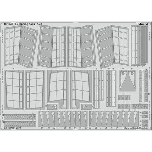 Eduard 1/48 IL-2 landing flaps Photo etched parts