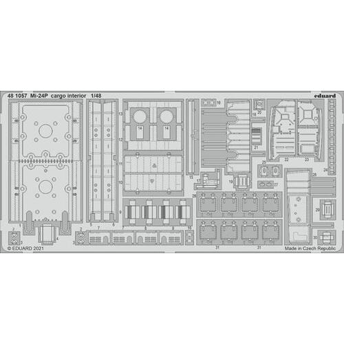 Eduard 1/48 Mi-24P cargo interior Photo etched set