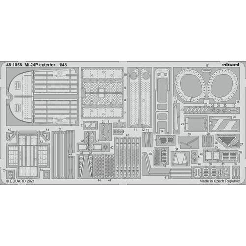 Eduard 1/48 Mi-24P exterior Photo etched set