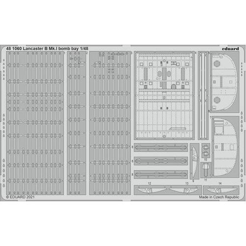 Eduard 1/48 Lancaster B Mk.I bomb bay Photo etched set