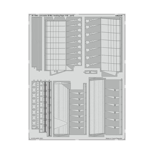 Eduard 1/48 Lancaster B Mk.I landing flaps Photo etched set