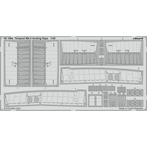 Eduard 1/48 Tempest Mk.II landing flaps Photo etched set