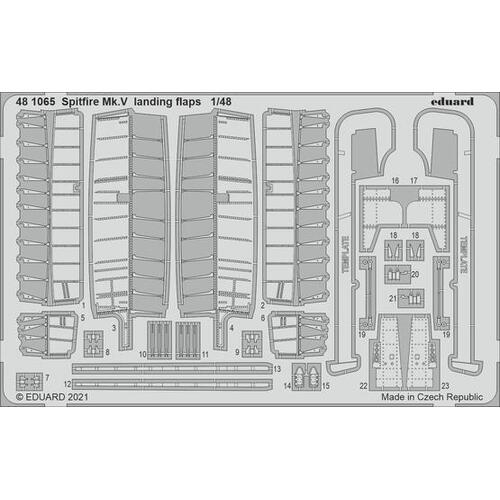 Eduard 1/48 Spitfire Mk.V landing flaps Photo etched set