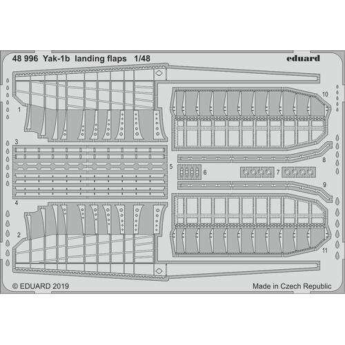 Eduard 1/48 Yak-1b landing flaps Photo-etch set (Zvezda)