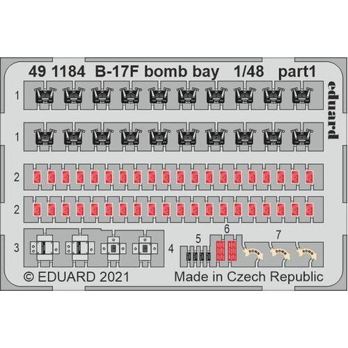 Eduard 1/48 B-17F bomb bay Photo etched parts