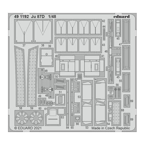 Eduard 1/48 Ju 87D Photo etched set