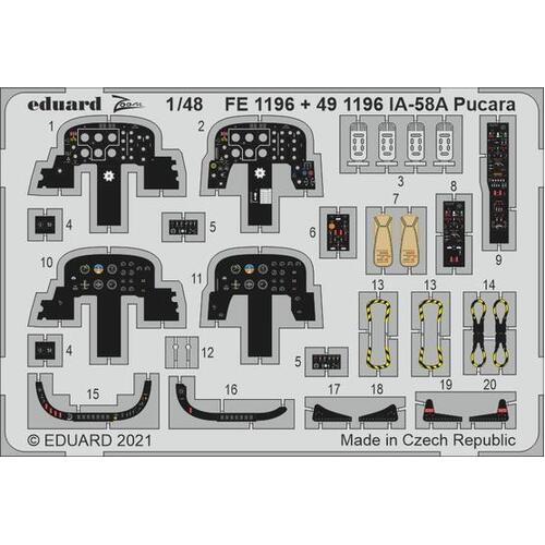 Eduard 1/48 IA-58A Pucara Photo etched set