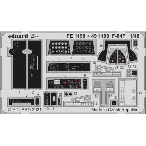 Eduard 1/48 F-84F Photo etched set