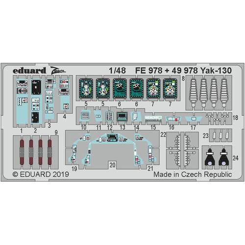 Eduard 1/48 Yak-130 Photo Etched Set (Zvezda)