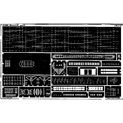 Eduard 1/350 Bismarck Photo Etched Set (Tamiya)