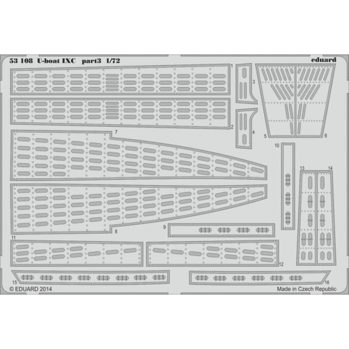 Eduard Revell 1/72 U-boat IXC part 3 Photo etched parts