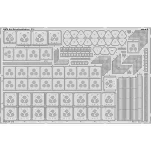 Eduard Italeri 1/35 S-38 Schnellboot hatches Photo etched parts