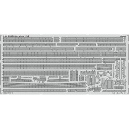 Eduard 1/350 DKM Blücher railings Photo-etch set (Trumpeter)