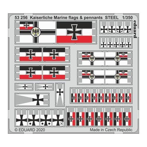 Eduard 1/350 Kaiserlische Marine flags & pennants STEEL Photo etched parts