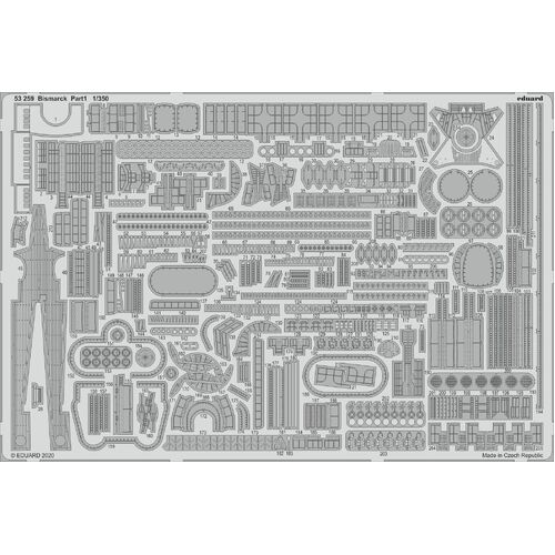 Eduard 1/350 Bismarck part 1 Photo etched set