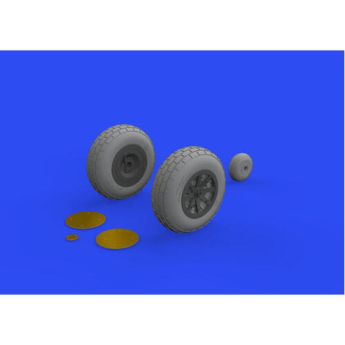 Eduard 1/32 P-40E wheels Brassin for Trumpeter [632160]