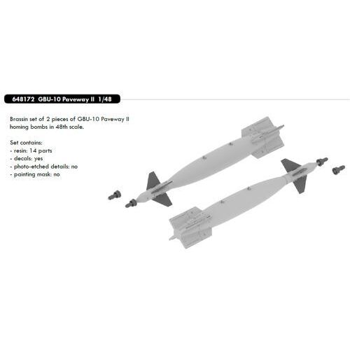 Eduard 1/48 GBU-10 Paveway II Plastic Model kit