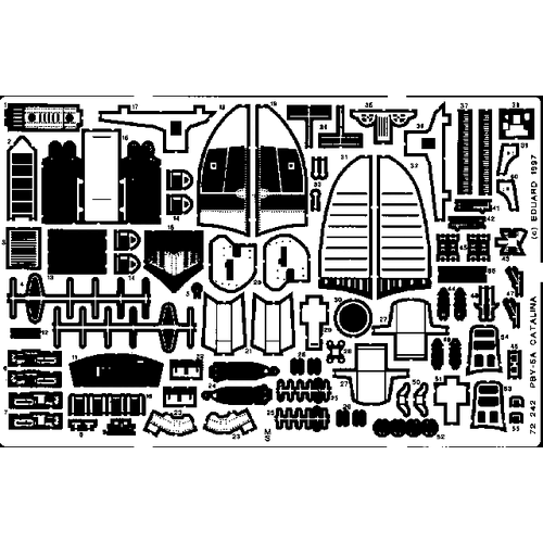 Eduard 1/72 PBY-5A Catalina Photo Etched Set (Academy) [72242]