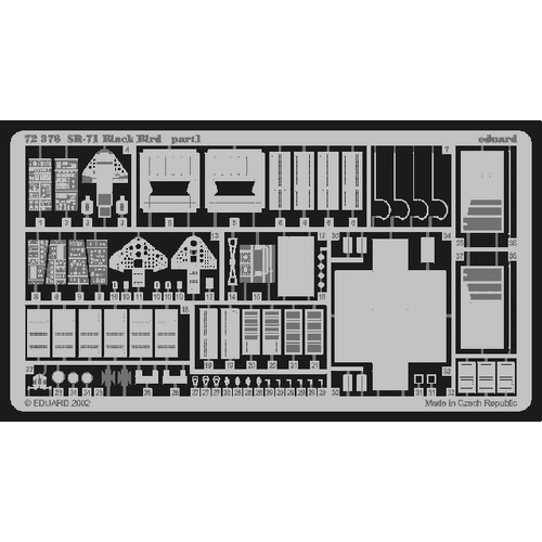 Eduard 1/72 SR-71 Blackbird Photo Etched Set (Italeri)