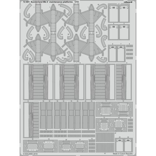 Eduard 1/72 Sunderland Mk. V maintenance platforms Photo-etch set (Special Hobby)