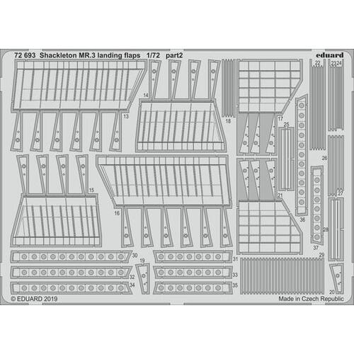 Eduard 1/72 Shackleton MR.3 landing flaps Photo etched parts