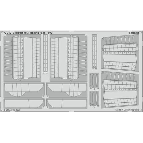 Eduard 71712 1/72 Beaufort Mk. I landing flaps