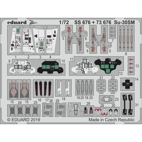 Eduard 1/72 Su-30SM Photo-etch set (Zvezda)