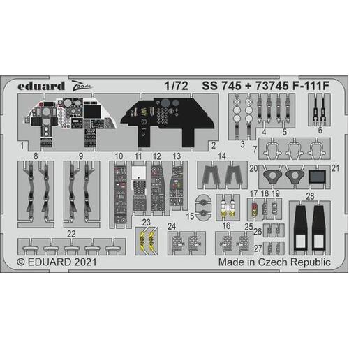 Eduard 1/72 F-111F Photo etched set