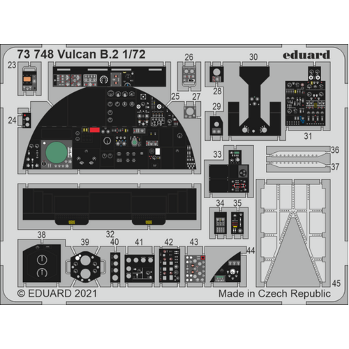 Eduard 1/72 Vulcan B.2 Photo etched parts