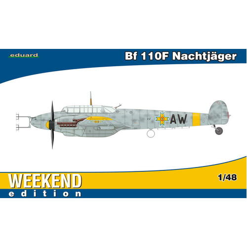 Eduard 1/48 Bf 110F Nachtjäger Plastic Model Kit