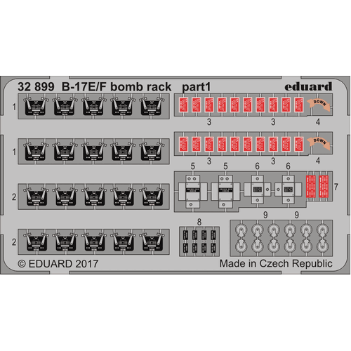 Eduard 1/32 B-17E/F Part II Plastic model kit