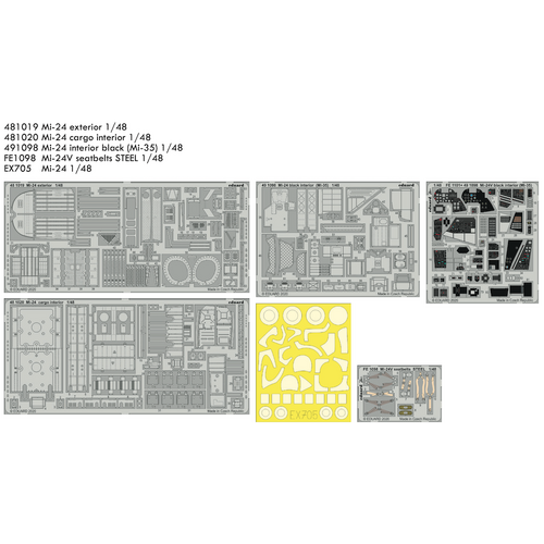 Eduard 1/48 Mi-24 black interior (Mi-35) Big Ed