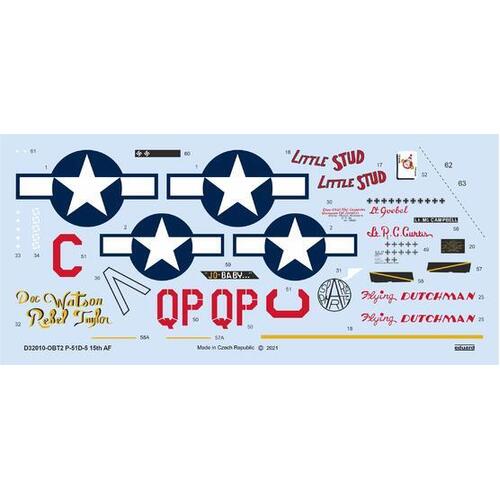 Eduard 1/32 P-51D-5 "15th AF" Decals