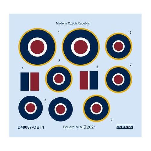 Eduard 1/48 Tempest Mk.II roundels Decals