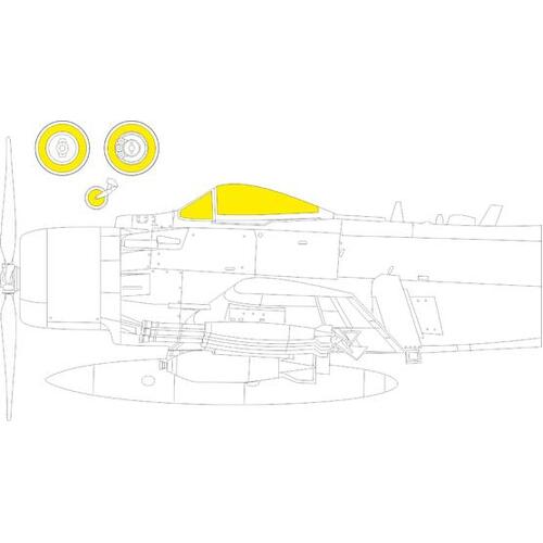 Eduard 1/48 A-1H Skyraider TFace Masks [EX867]