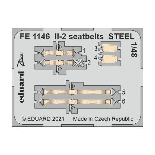 Eduard 1/48 IL-2 seatbelts STEEL Photo etched parts