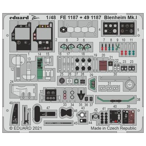 Eduard 1/48 Blenheim Mk.I Photo etched parts