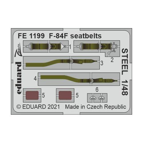 Eduard 1/48 F-84F seatbelts STEEL Zoom set