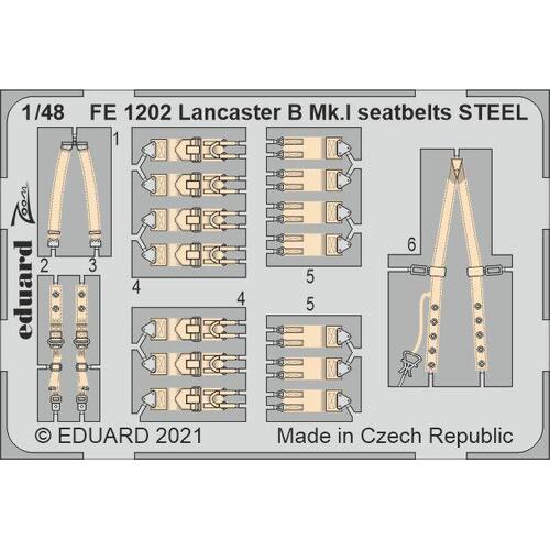 Eduard 1/48 Lancaster B Mk.I seatbelts STEEL Zoom set