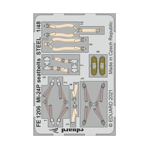 Eduard 1/48 Mi-24P seatbelts STEEL Zoom set