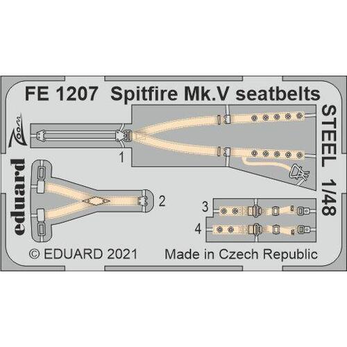 Eduard 1/48 Spitfire Mk.V seatbelts STEEL Zoom set