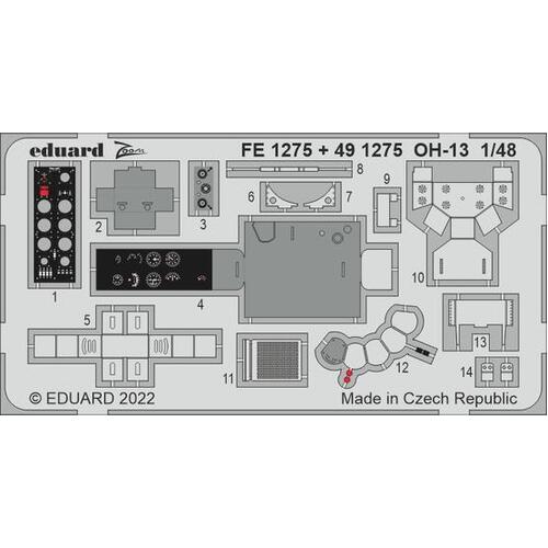 Eduard 1/48 OH-13 (Italeri) Zoom set [FE1275]