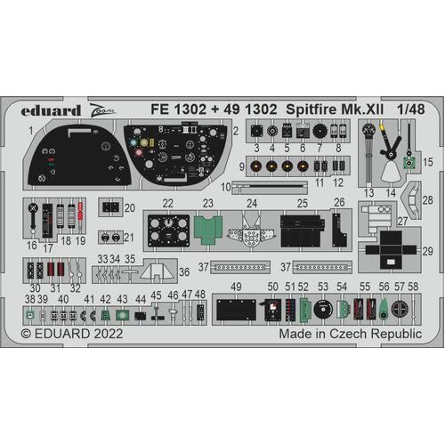 Eduard 1/48 Spitfire Mk.XII Zoom set [FE1302]