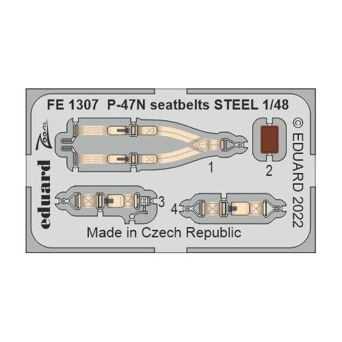 Eduard 1/48 P-47N seatbelts STEEL Zoom set [FE1307]