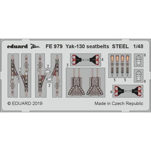 Eduard 1/48 Yak-130 seatbelts STEEL Zoom Set (Zvezda)